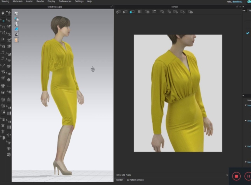 CLO 3D Virtual Apparel Rendering